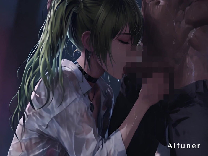 AItuner: Emerald twin tails, zwarte choker - neem de controle over de...