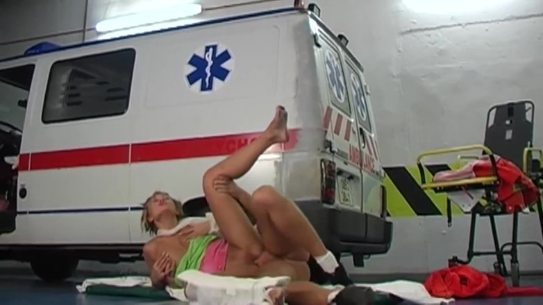 Lethal Teens: Cute blondie fucking male nurse hard