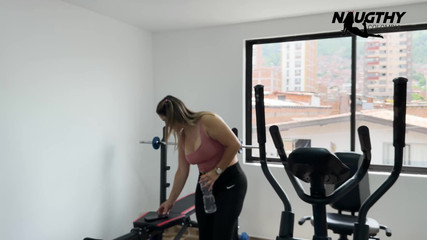 NaughtyColombia: He Masturbates in the Gym When He Talks to His...