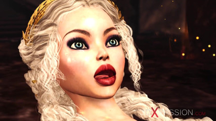 3dxpassion-transgender: Super hot dickgirl plays with a sexy princess in the...