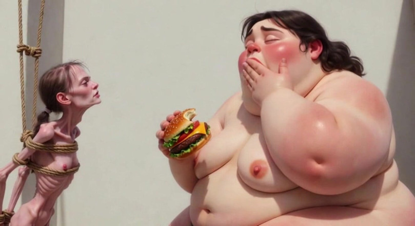 YOUR BEST FANTASY: Intense Feeding Session - SSBBW Humiliates and Fattens Thin Girl