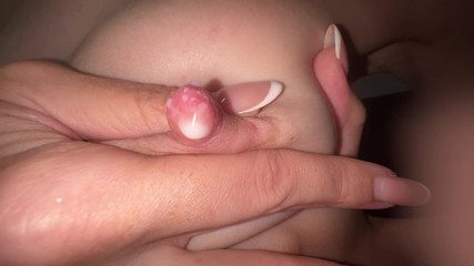 Mia Foster: Close up breastfeeding and armpit fetish