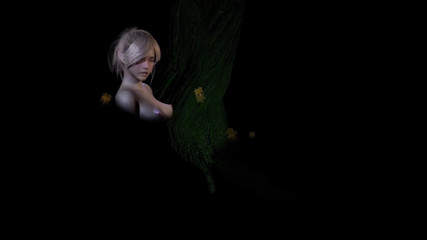 Wraith ward: Two sexy Elves put on an Erotic Lesbian Show