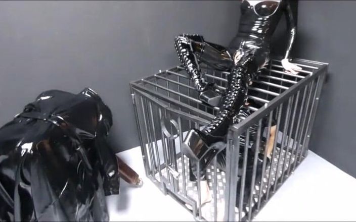 Red Heaven Media: Mistress Alora. Caged Slave!