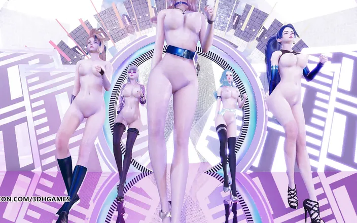 3D-Hentai Games: [MMD] Aespa - Black Mamba KDA Ahri Akali Seraphine Kaisa sexy...