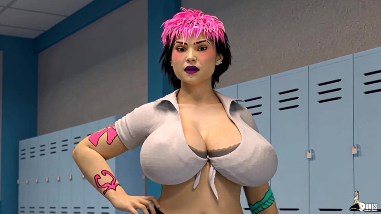 Dukes Hardcore Honeys: POV Big Tit Emo and Curvy Secretary Gets Fucked Like...