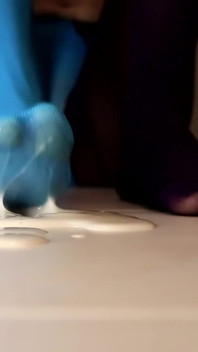 Calze impregnate di sperma