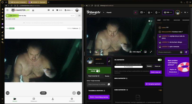 Jerking Perv: Live Stream