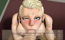 Dirty GamesXxX: Úkryt: Nadržená blondýnka s krátkými vlasy kouří hluboko do krku...