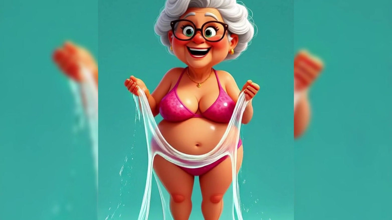 AI Porn: 할머니 애니메이션 끈적 끈적한 엉망