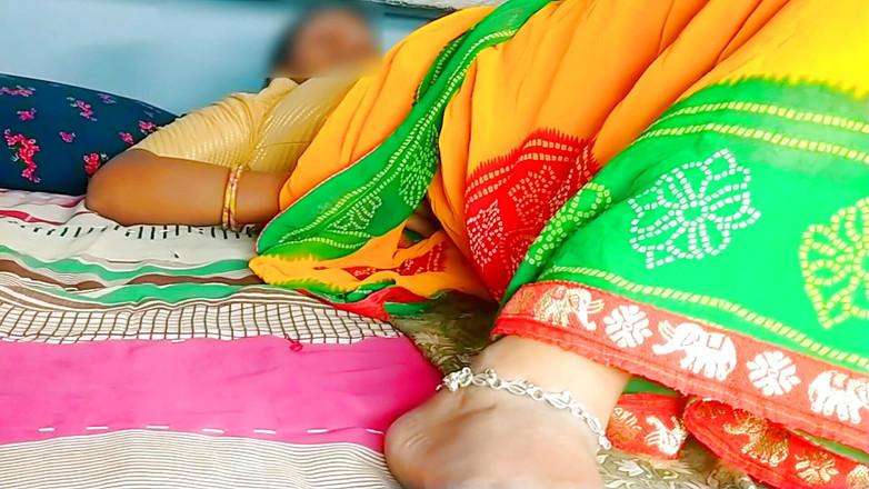 Rakul008: Bed with Hungry Desi Riya Bhabhi Moining While Fucking Her...