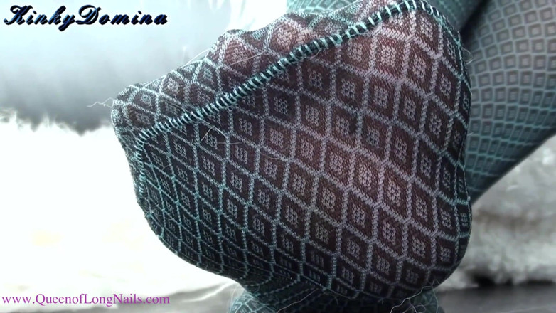 KinkyDomina: Bercinta dengan kaki pantyhose saya yang bau