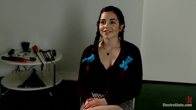Electrosluts by Kink: Fresh Faced 19 Year Old Opens up for Electrosex!
