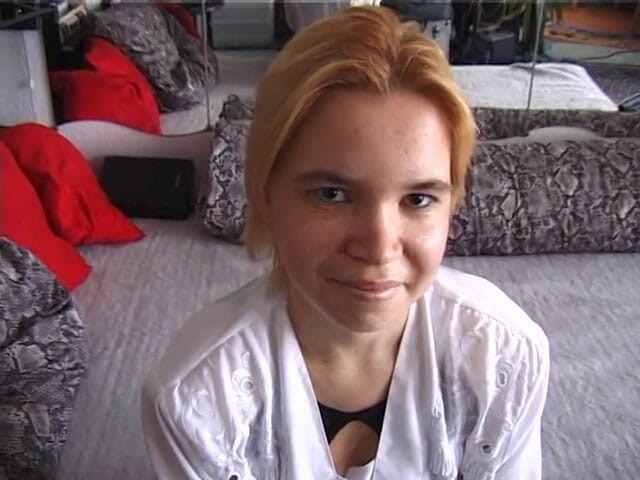 Lucky Cooch: Chubby blonde gets naked at casting