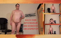 Pascal Dichter: Hosed into the condom after the intimate shave
