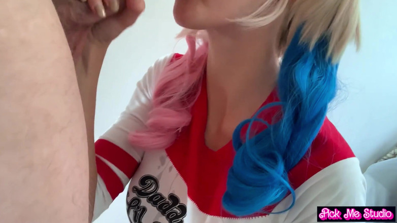 AnGelya G: Halloween! Fucking Harley Quinn. Big Natural Tits!