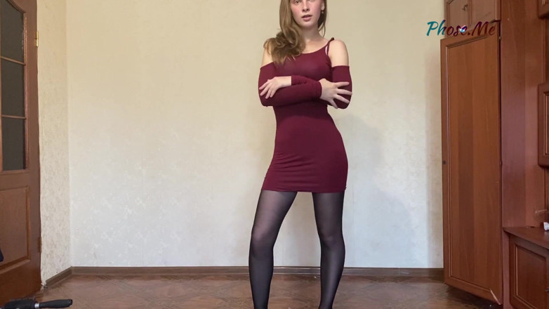 Pantyhose me porn videos: Stacy Modeling Dresses in Black Pantyhose