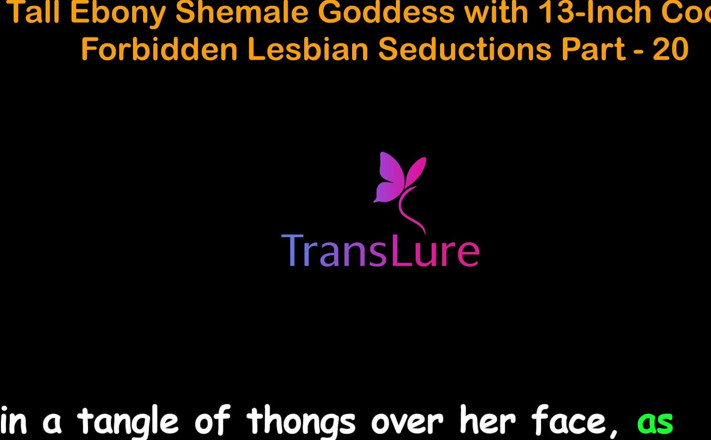 TransLure: História de sexo em áudio inglês Alta deusa transsexual negra com...