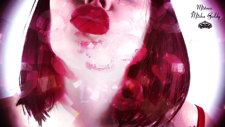 Goddess Misha Goldy: My red kisses on you