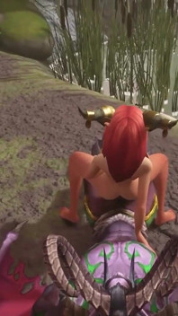 Gorąca ruda elf jedzie Illidan Stormrage | Parodia Warcrafta