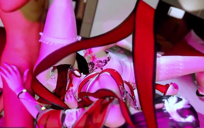 Soi Hentai: Trekant med två skönhetsdam - 3D animation V577