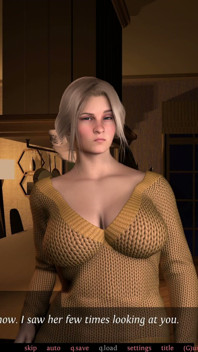 En su servicio v0.96 - parte 3 - la dominatrix Talia está actuando más íntima conmigo de lo normal, y comencé a sentirme agitada.