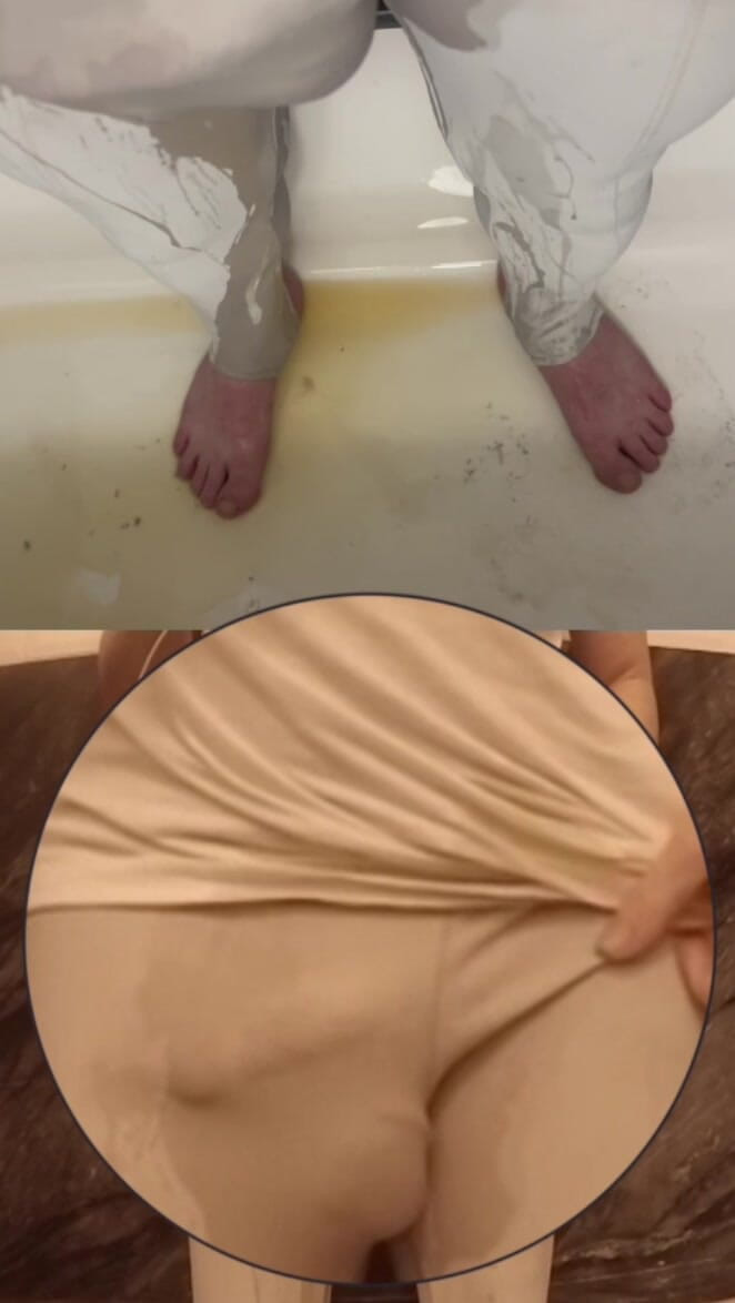 AmateurBoysPissing: Nie mogłem go utrzymać - zwilżając się w stroju na siłowni -...