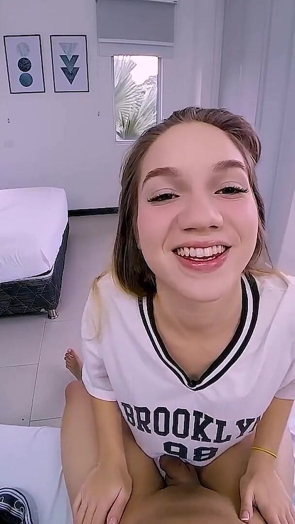VRLatina POV: Pretty Petite Blonde POV Sex