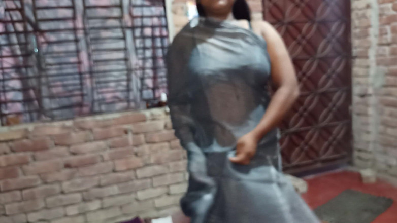 Tabasum studio: Desi Wife Slowly Undressing Saree