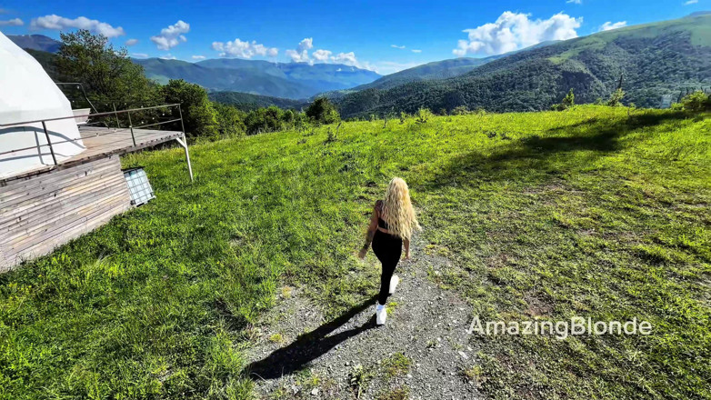 Amazing Blonde: Met a Guy in a Mountain Dome Hotel and Gave...