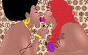 Back Alley Toonz: Des lesbiennes se lèchent la chatte et se baisent les...