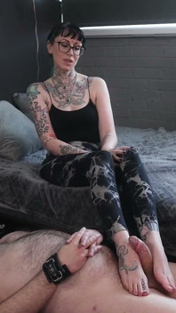 Edged with Her Feet