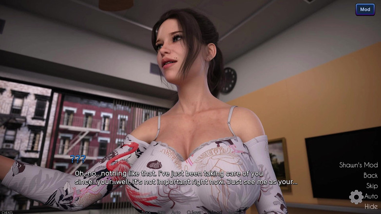 3D Cartoon Porn: 『The Awakening 2』 - 看護師ジュリエットがザビエルに手コキとフェラチオをし、彼が彼女の顔に射精するまで