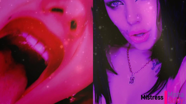 Goddess Misha Goldy: Mesmerizing triple lipstease with JOI