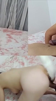 Tela dividida ou multiscreen fodendo com força - todas as cenas ao mesmo tempo