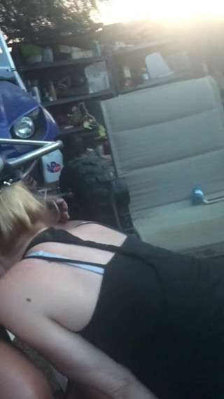 Tickled Pink Productions: White girl sucks big black cock until he cums down...