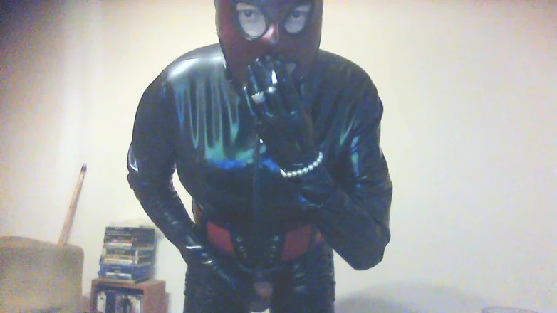 Latex Catsuit Smoking