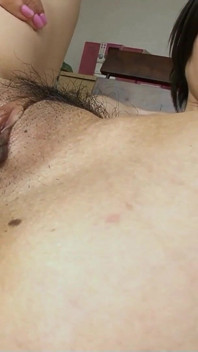 Skinny Japan teen gets cum in hairy pussy by step dad