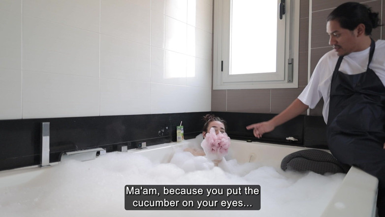 Caribbbean boy: Come to the Jacuzzi and Clean My Back