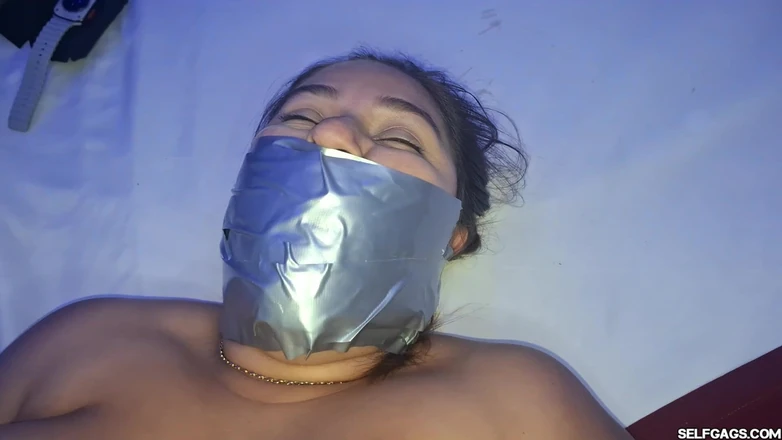 Selfgags Latina Bondage: Bound and Gagged Latina Massage: Claudia’s Panty-stuffed Ecstasy!