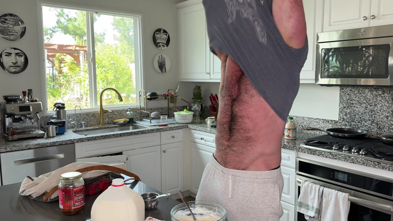HugeAjax: Sexy Chef Cooks with a Boner and Cups