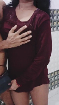 Indiana esposa em marrom top quente sexo oral - casal caseiro