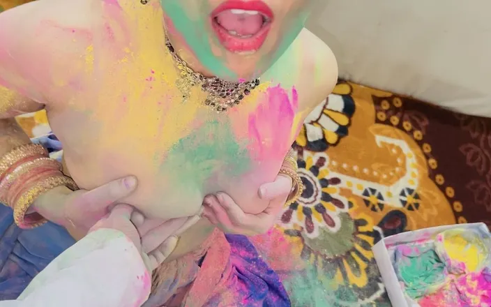 IndianMahi: Sex Father-in-law and Daughter-in-law's Color Rallies, Holi Sex