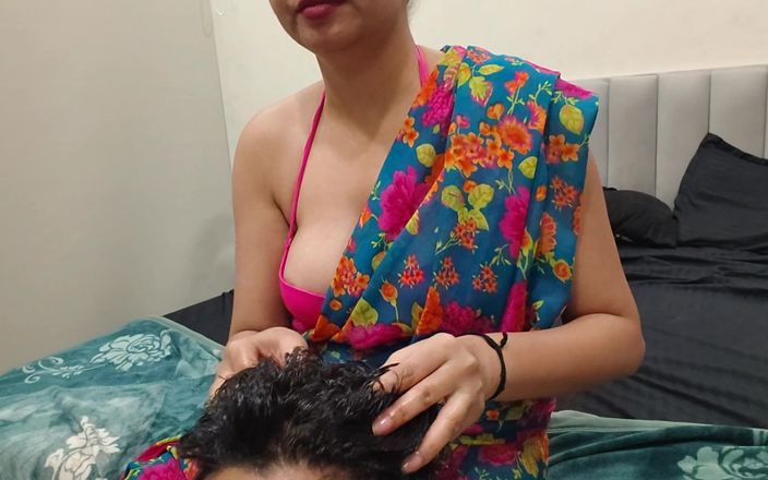 Hornycouple149: Styvmamma Förvirrade ordet "massage" med ordet "sex". Styvson blev positivt överraskad på hindi...
