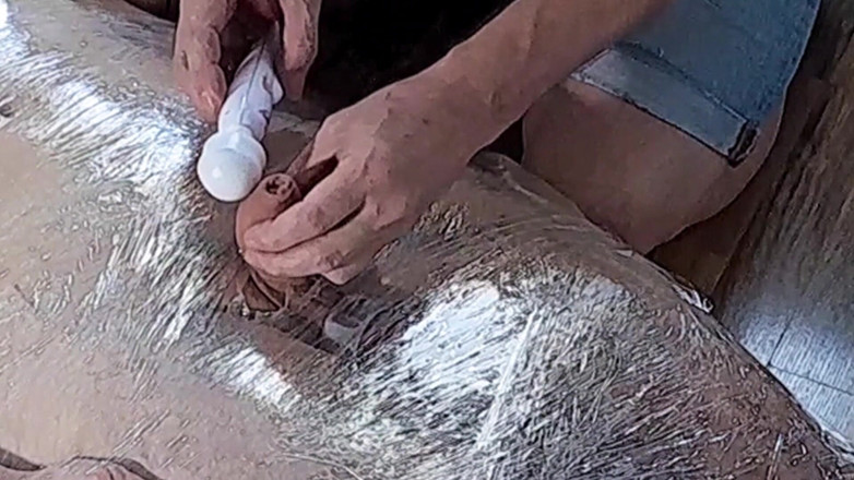 Master Drex: Escrava em papel alumínio