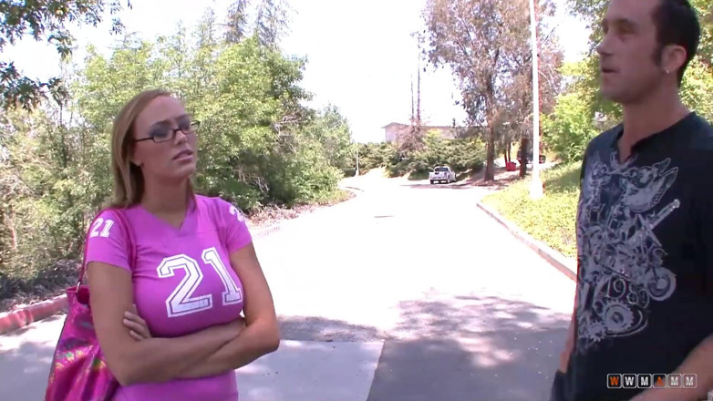 WWMAMM: Glassed teacher with natural monster boobs goes wild with big...