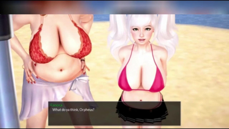 3DXXXTEEN2 Cartoon: Ngentot hot di pinggir laut. Seks kartun porno 3D