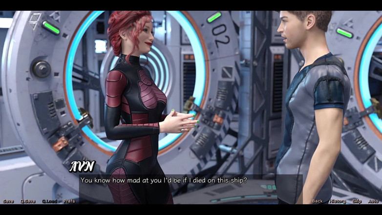 AVN Teller: Stranded in Space - Holding Hands with Asian Scientist MILF