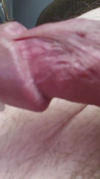 Close up Chubby Bi W Thick Curved Cock Jerking off to Cum Eruption
