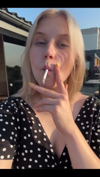 Cutie Smoking